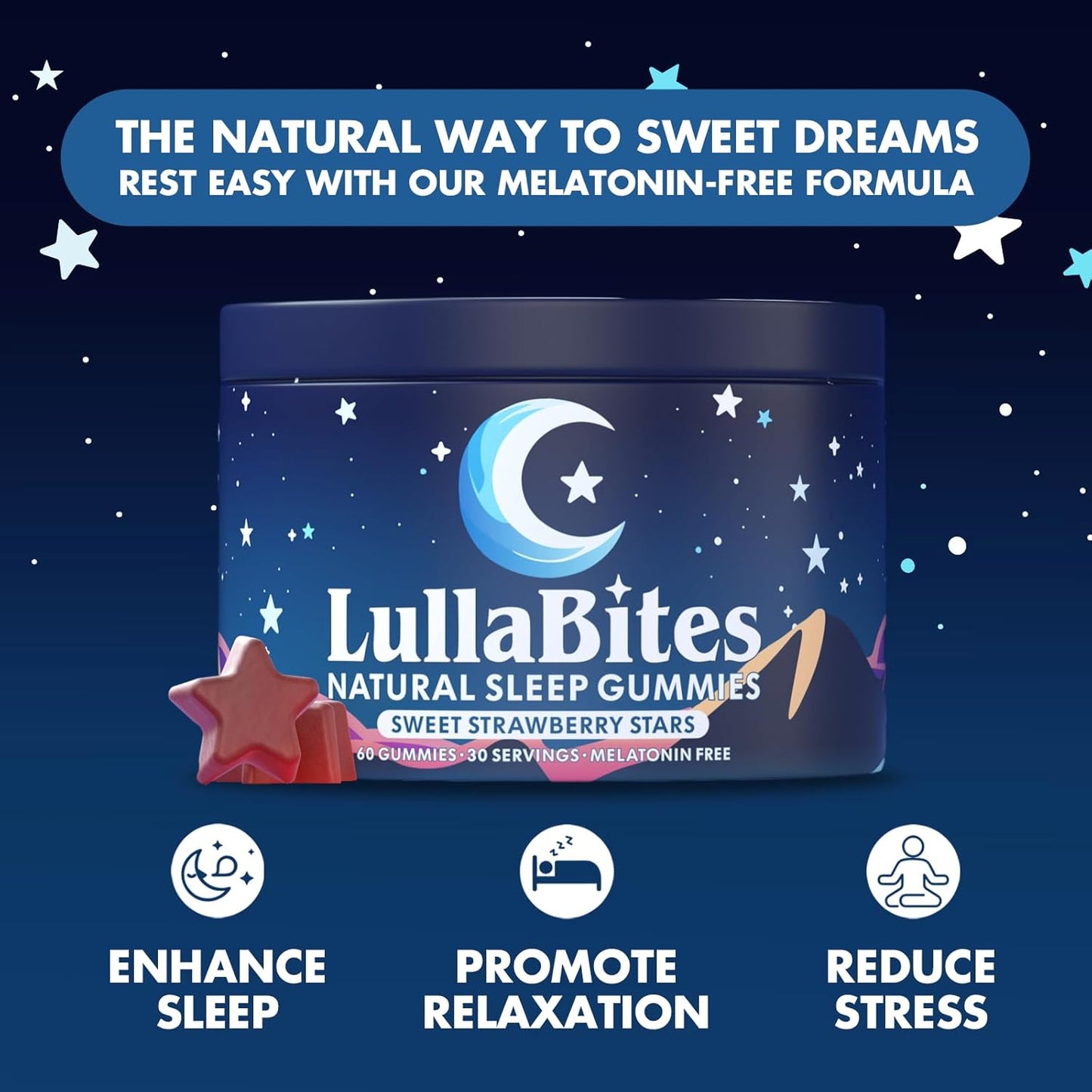 LullaBites - Gomitas naturales para dormir - Hechas en Estados Unidos