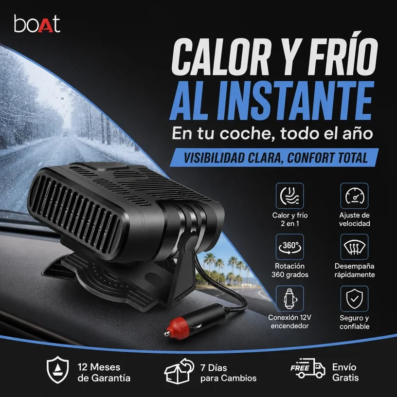 SmartAir™ Calienta, enfría y desempaña en segundos