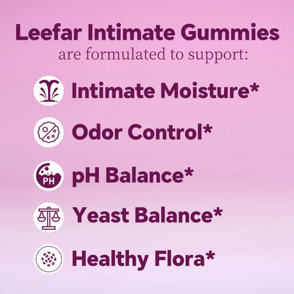 Gomitas probióticas femeninas LeeFar Her Juicy: solución integral con olmo resbaladizo, prebióticos y mezcla de probióticos Lactobacillus para equilibrar el pH y combatir la sequedad de las mujeres - Gomitas de piña (60 unidades)