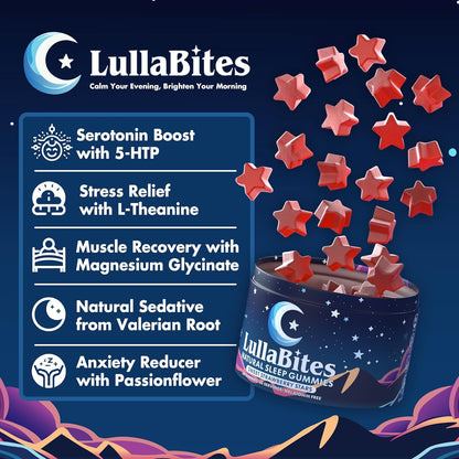 LullaBites - Gomitas naturales para dormir - Hechas en Estados Unidos