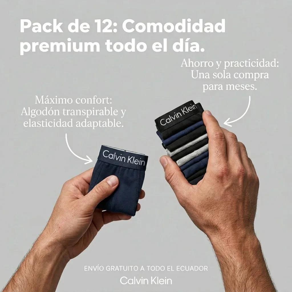 LIQUIDACIÓN BOXER CALVIN KLEIN (Pack 12 unidades)